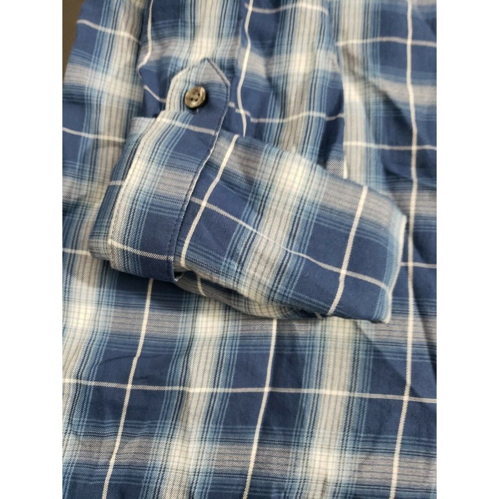 Lauren Ralph Lauren Womens Soft Button-Down Shirt Blue Plaid Size XS MSRP $89 - Picture 8 of 9